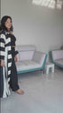 BLACK/WHITE JACKET SET